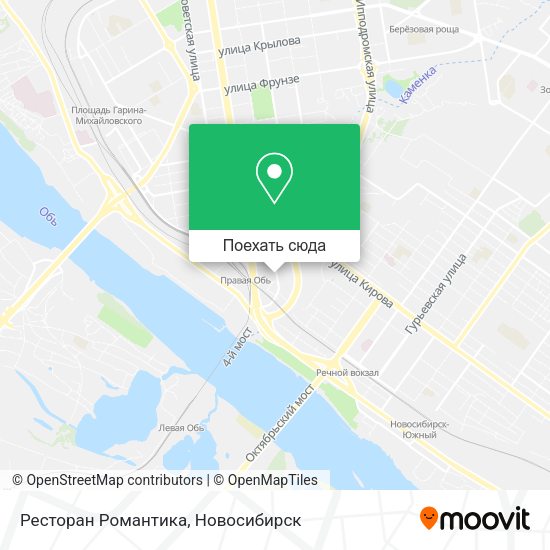 Карта Ресторан Романтика