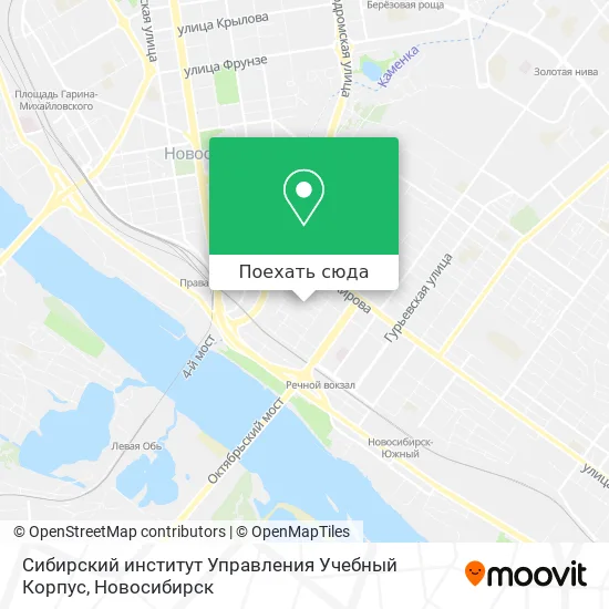 Карта Сибирский институт Управления Учебный Корпус