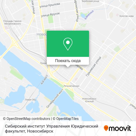 Карта Сибирский институт Управления Юридический факультет