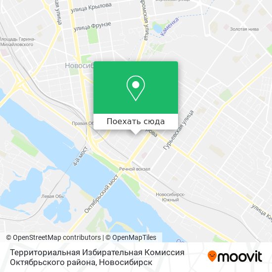Карта Территориальная Избирательная Комиссия Октябрьского района