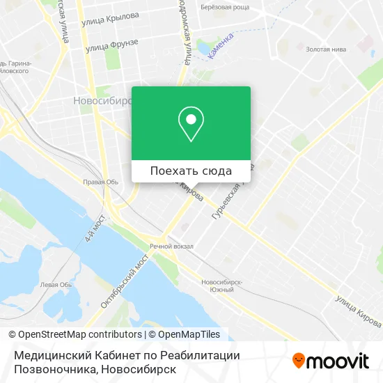 Карта Медицинский Кабинет по Реабилитации Позвоночника