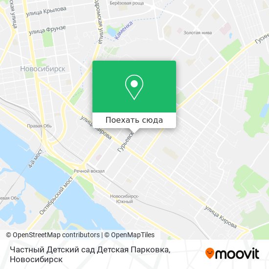 Карта Частный Детский сад Детская Парковка