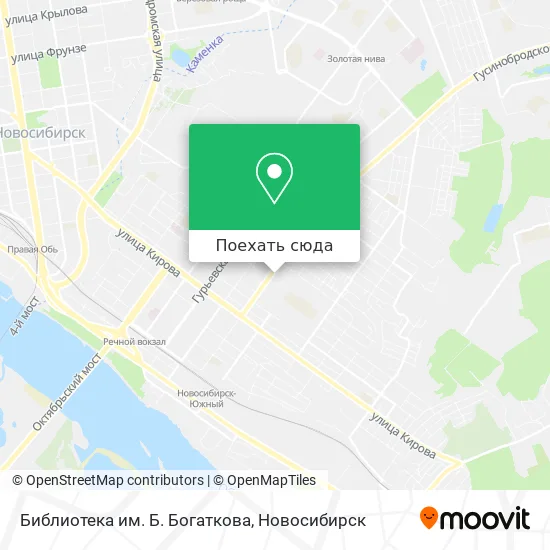 Карта Библиотека им. Б. Богаткова