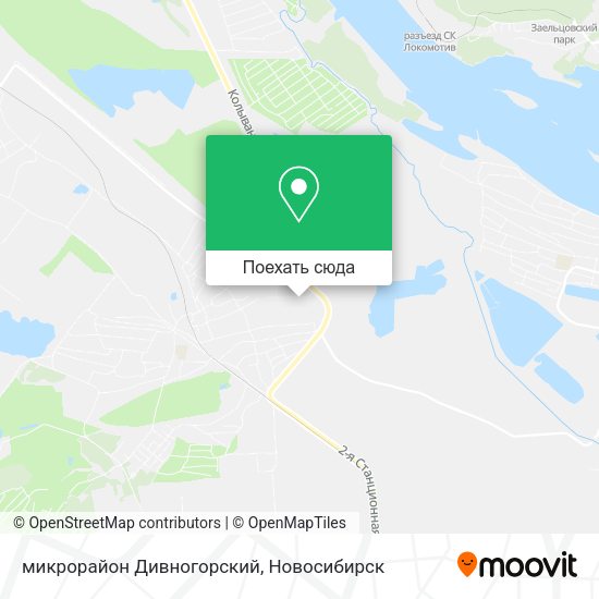 Карта микрорайон Дивногорский