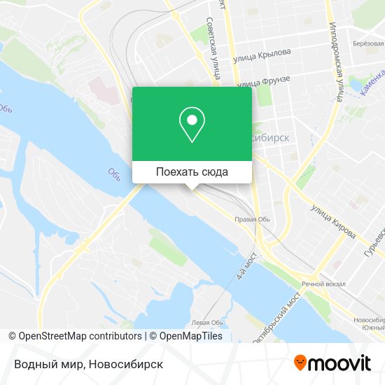 Карта Водный мир