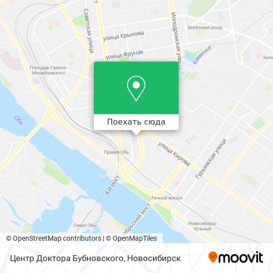 Карта Центр Доктора Бубновского
