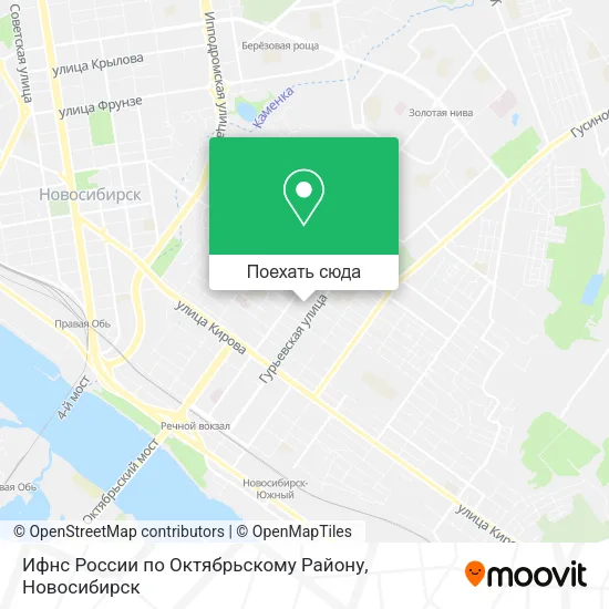 Карта Ифнс России по Октябрьскому Району