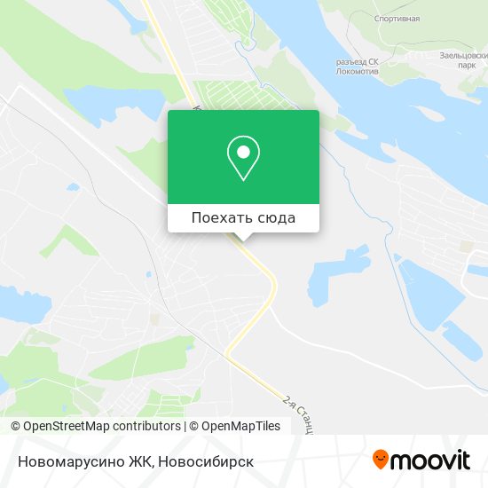 Карта Новомарусино ЖК