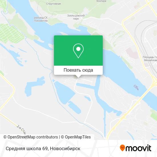 Карта Средняя школа 69
