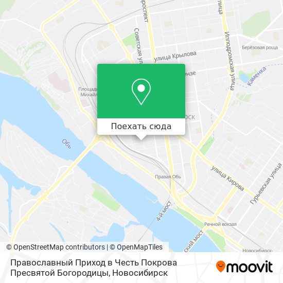 Карта Православный Приход в Честь Покрова Пресвятой Богородицы