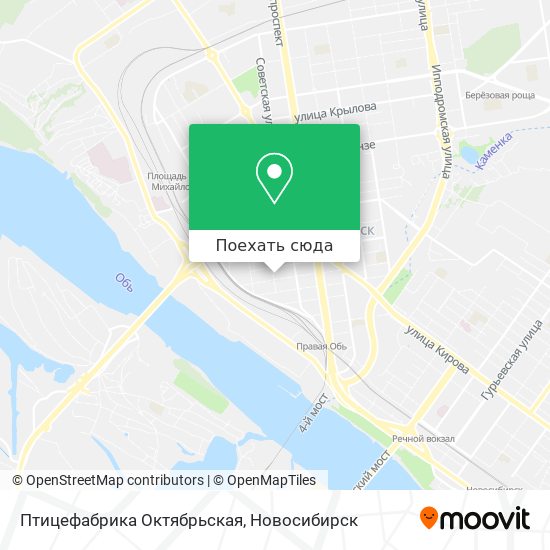 Карта Птицефабрика Октябрьская
