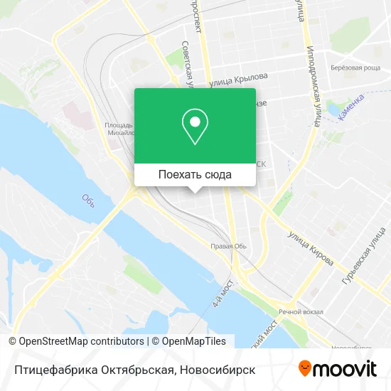 Карта Птицефабрика Октябрьская