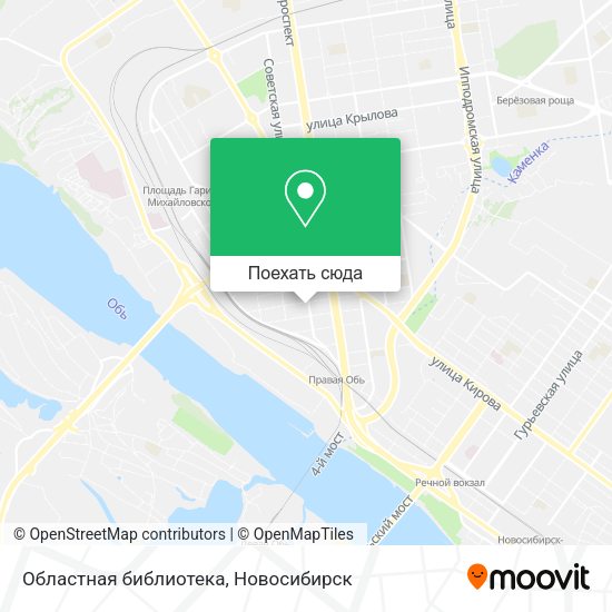 Карта Областная библиотека