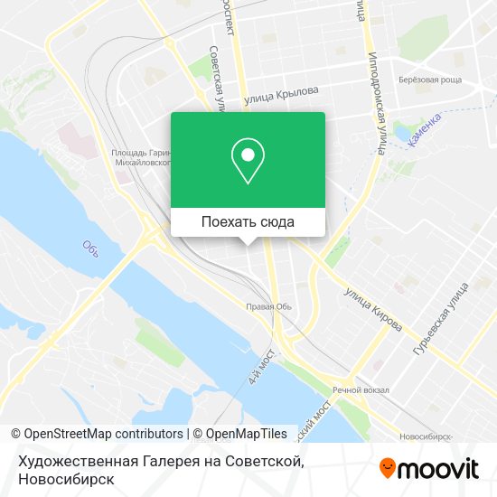 Карта Художественная Галерея на Советской