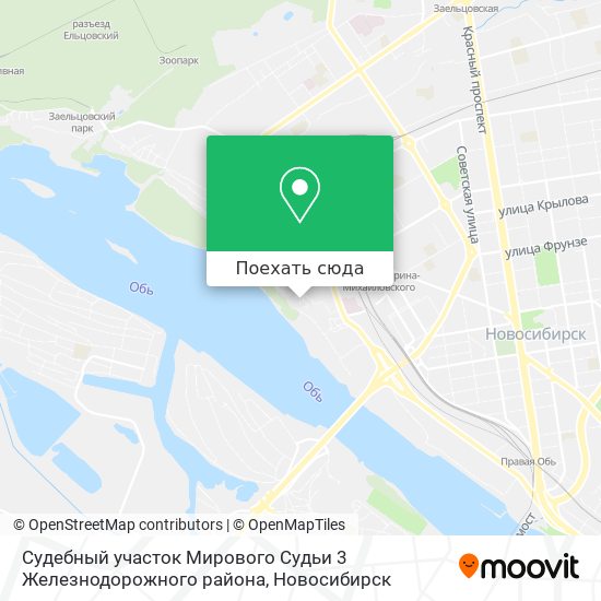 Карта Судебный участок Мирового Судьи 3 Железнодорожного района