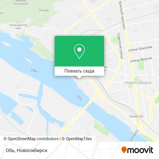 Карта Обь