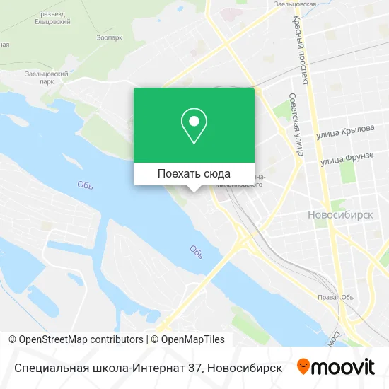 Карта Специальная школа-Интернат 37