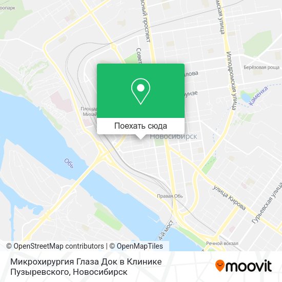 Карта Микрохирургия Глаза Док в Клинике Пузыревского