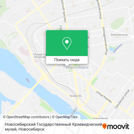 Карта Новосибирский Государственный Краеведческий музей