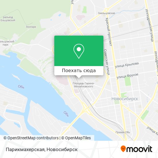 Карта Парикмахерская