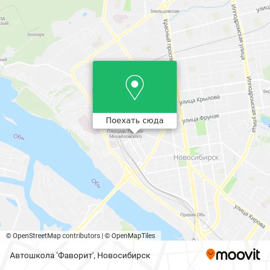 Карта Автошкола 'Фаворит'