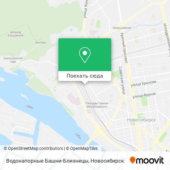 Карта Водонапорные Башни-Близнецы