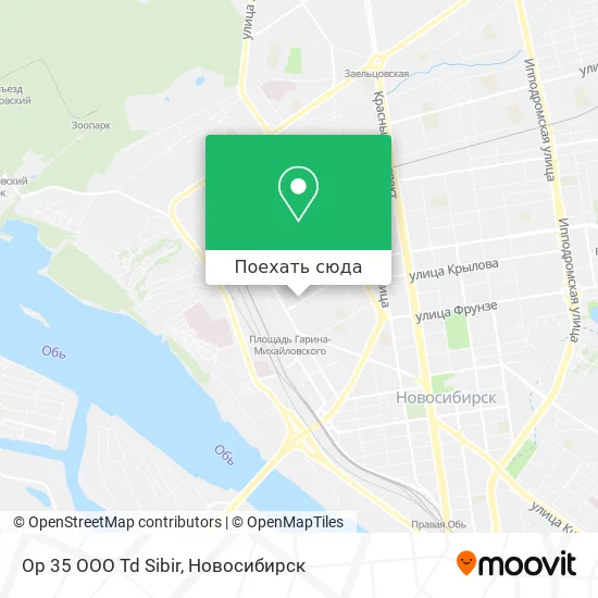 Карта Op 35 OOO Td Sibir