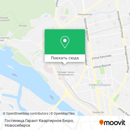 Карта Гостиница Гарант Квартирное Бюро
