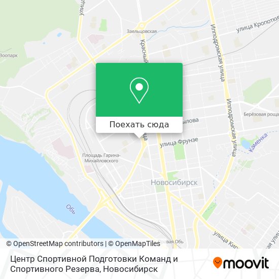 Карта Центр Спортивной Подготовки Команд и Спортивного Резерва