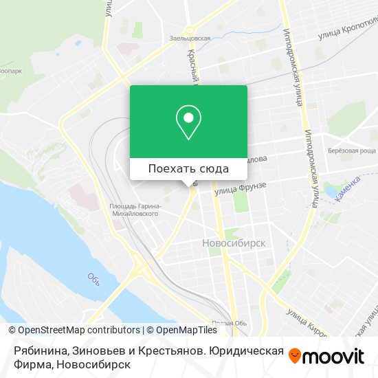 Карта Рябинина, Зиновьев и Крестьянов. Юридическая Фирма