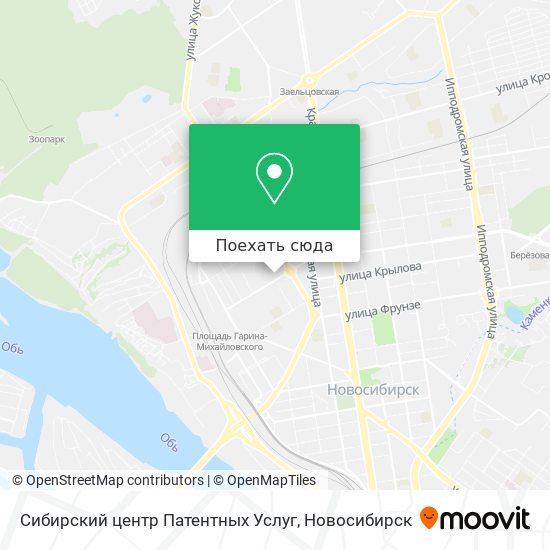 Карта Сибирский центр Патентных Услуг