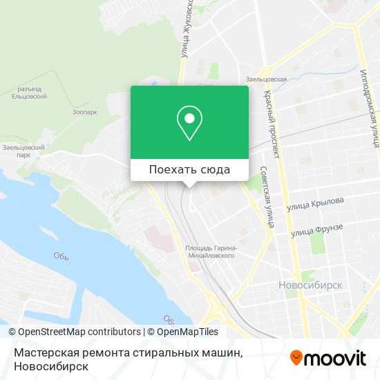 Карта Мастерская ремонта стиральных машин