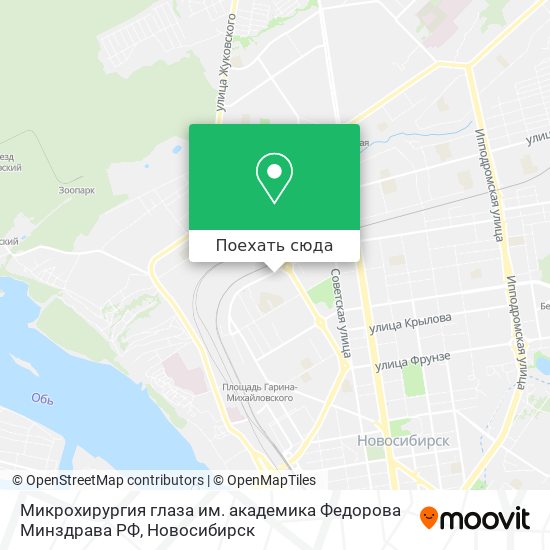 Карта Микрохирургия глаза им. академика Федорова Минздрава РФ