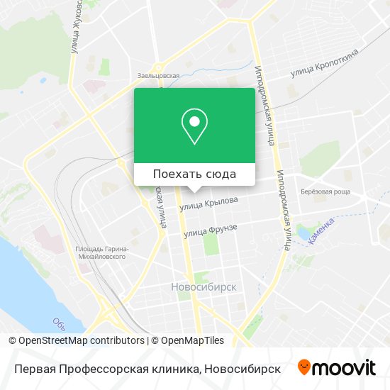 Карта Первая Профессорская клиника