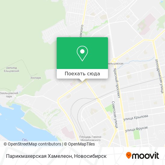 Карта Парикмахерская Хамелеон