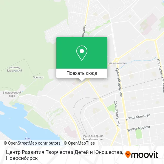 Карта Центр Развития Творчества Детей и Юношества