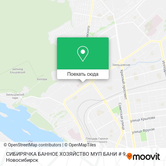 Карта СИБИРЯЧКА БАННОЕ ХОЗЯЙСТВО МУП БАНИ # 9