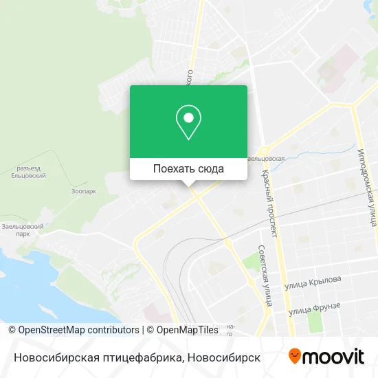 Карта Новосибирская птицефабрика
