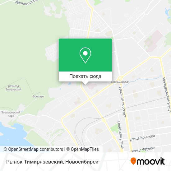 Карта Рынок Тимирязевский