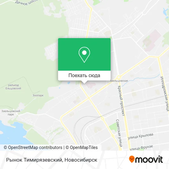 Карта Рынок Тимирязевский