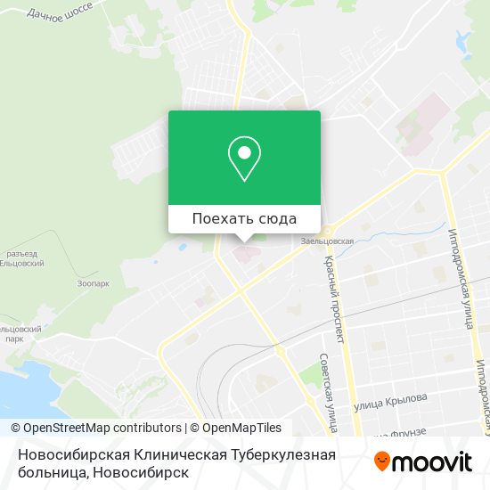 Карта Новосибирская Клиническая Туберкулезная больница