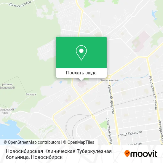 Карта Новосибирская Клиническая Туберкулезная больница