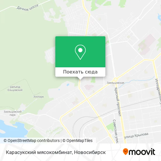 Карта Карасукский мясокомбинат