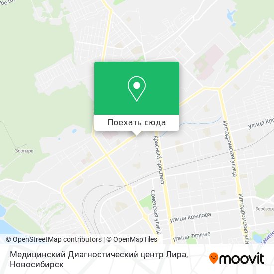 Карта Медицинский Диагностический центр Лира