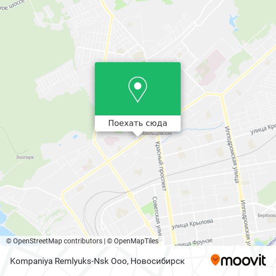 Карта Kompaniya Remlyuks-Nsk Ooo