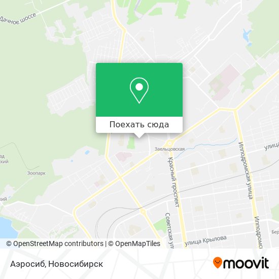 Карта Аэросиб