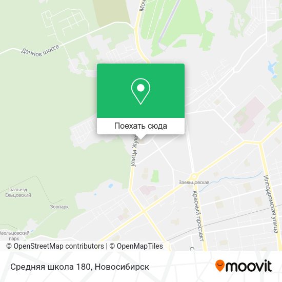 Карта Средняя школа 180