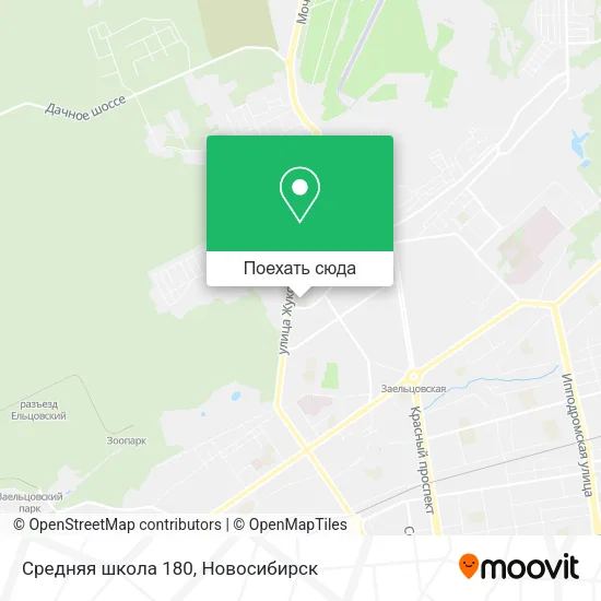 Карта Средняя школа 180