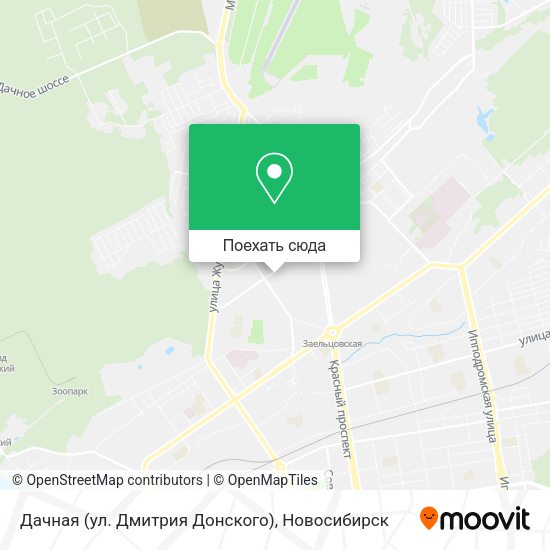 Карта Дачная (ул. Дмитрия Донского)