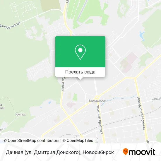 Карта Дачная (ул. Дмитрия Донского)